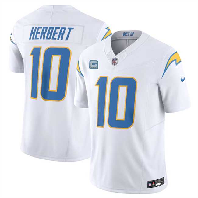 Men & Women & Youth Los Angeles Chargers #10 Justin Herbert White 2024 F.U.S.E. With 4-Star C Patch Vapor Untouchable Limited Stitched Jersey->los angeles chargers->NFL Jersey